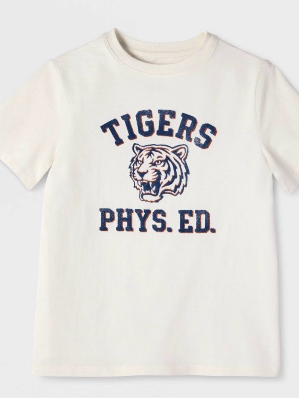 Kids Cream 'Tigers Phys. Ed.' Graphic Tee